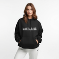 Premahs Black Oversized Hoodie for Women