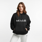 Premahs Black Oversized Hoodie for Women