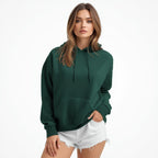 Premahs Solid Oversized Hoodie for Women