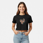 Premahs 100% Cotton Crop T-shirt for Women