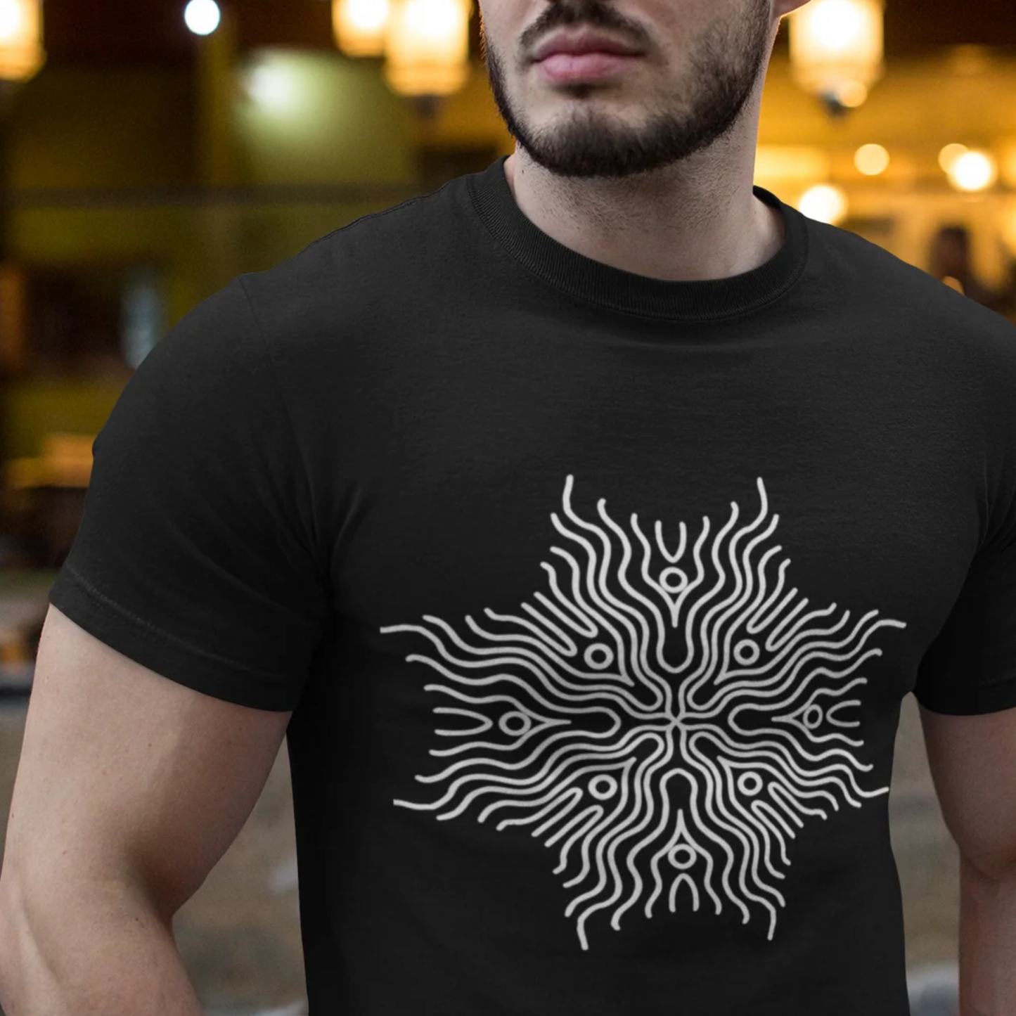 Premahs Men's 100% Cotton Graphic Standard Crew T-Shirt