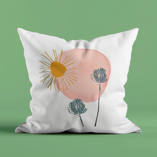 Premahs - Contemporary Floral Cotton Cushion Cover