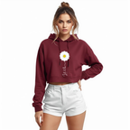 Premahs 100% Cotton Cropped Hoodie for Women