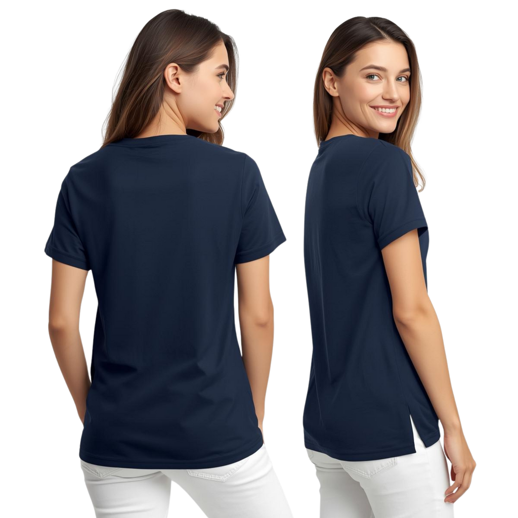Cotton V-Neck T-Shirt for Women