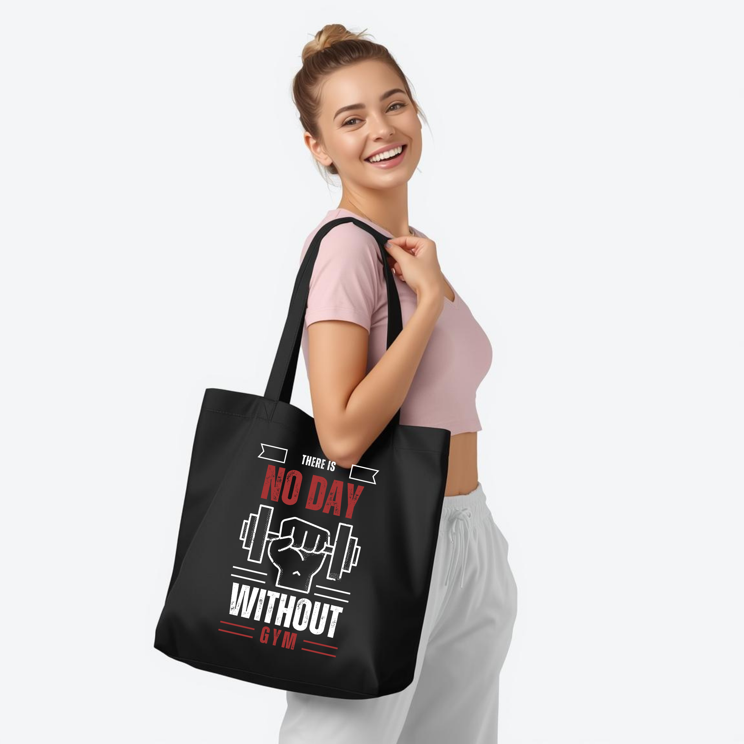 Premahs Tote Bag with Zipper for Gym