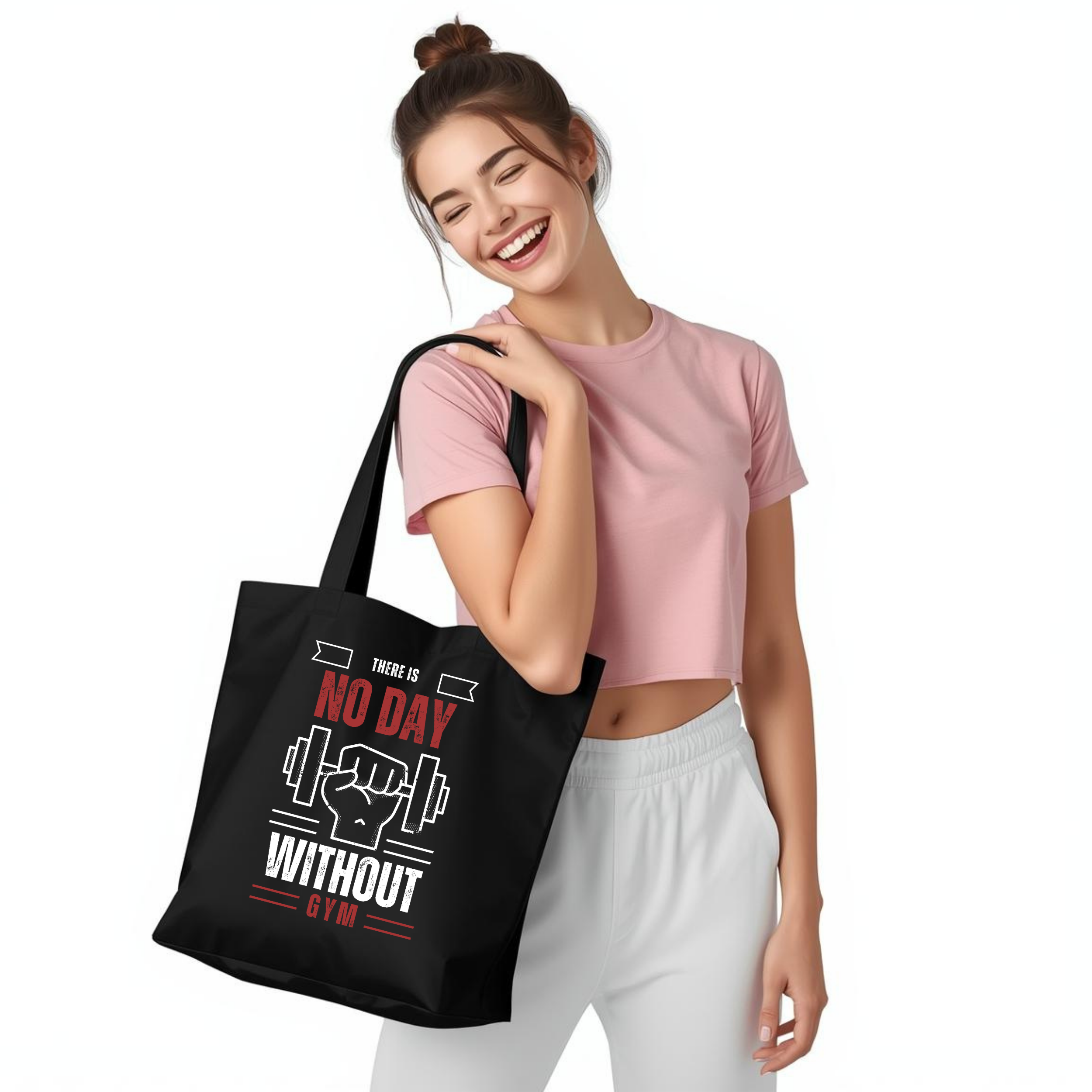 Premahs Tote Bag with Zipper for Gym