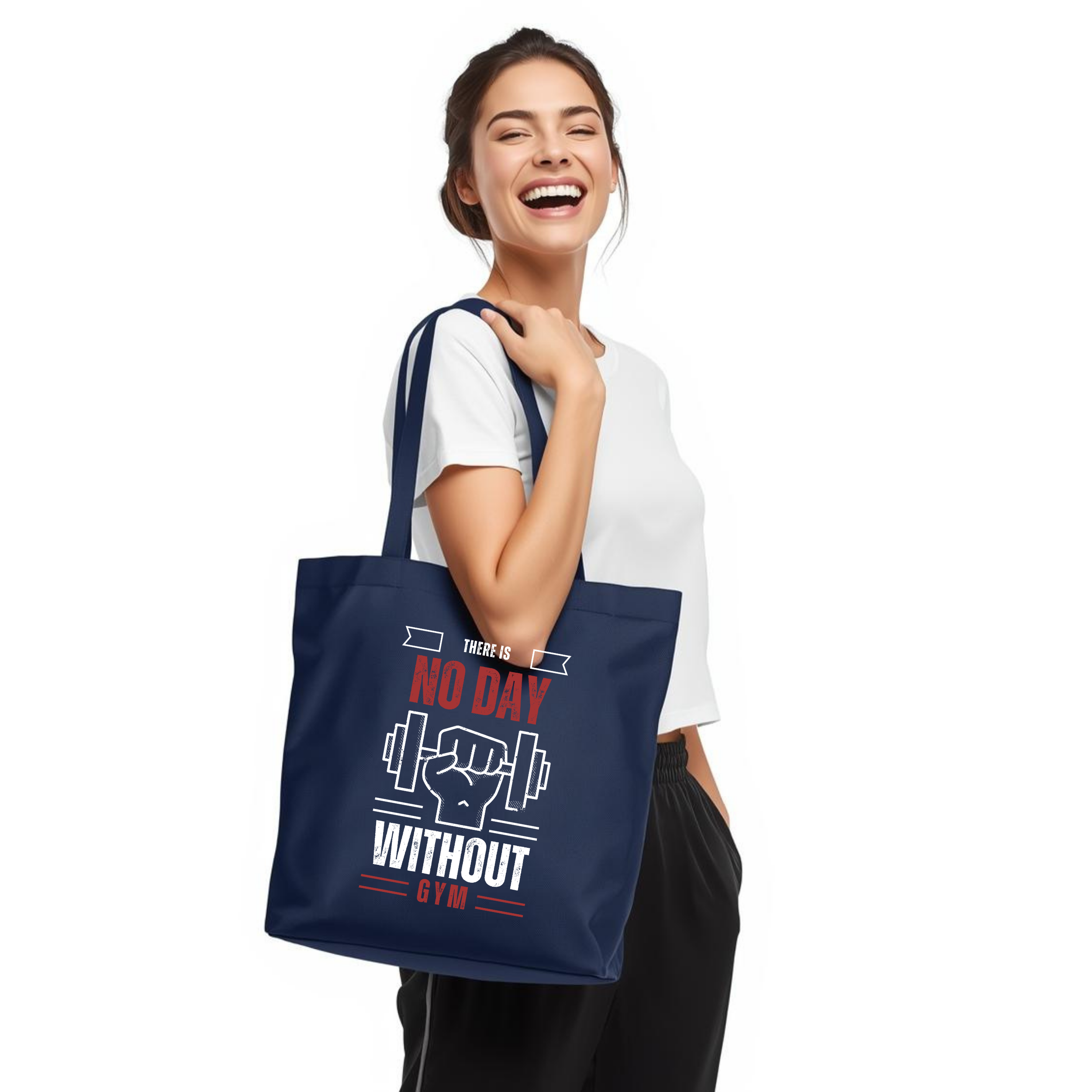 Premahs Tote Bag with Zipper for Gym