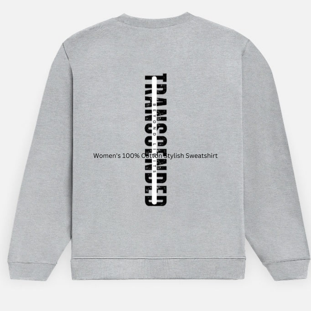 Women's 100% Cotton Stylish Sweatshirt