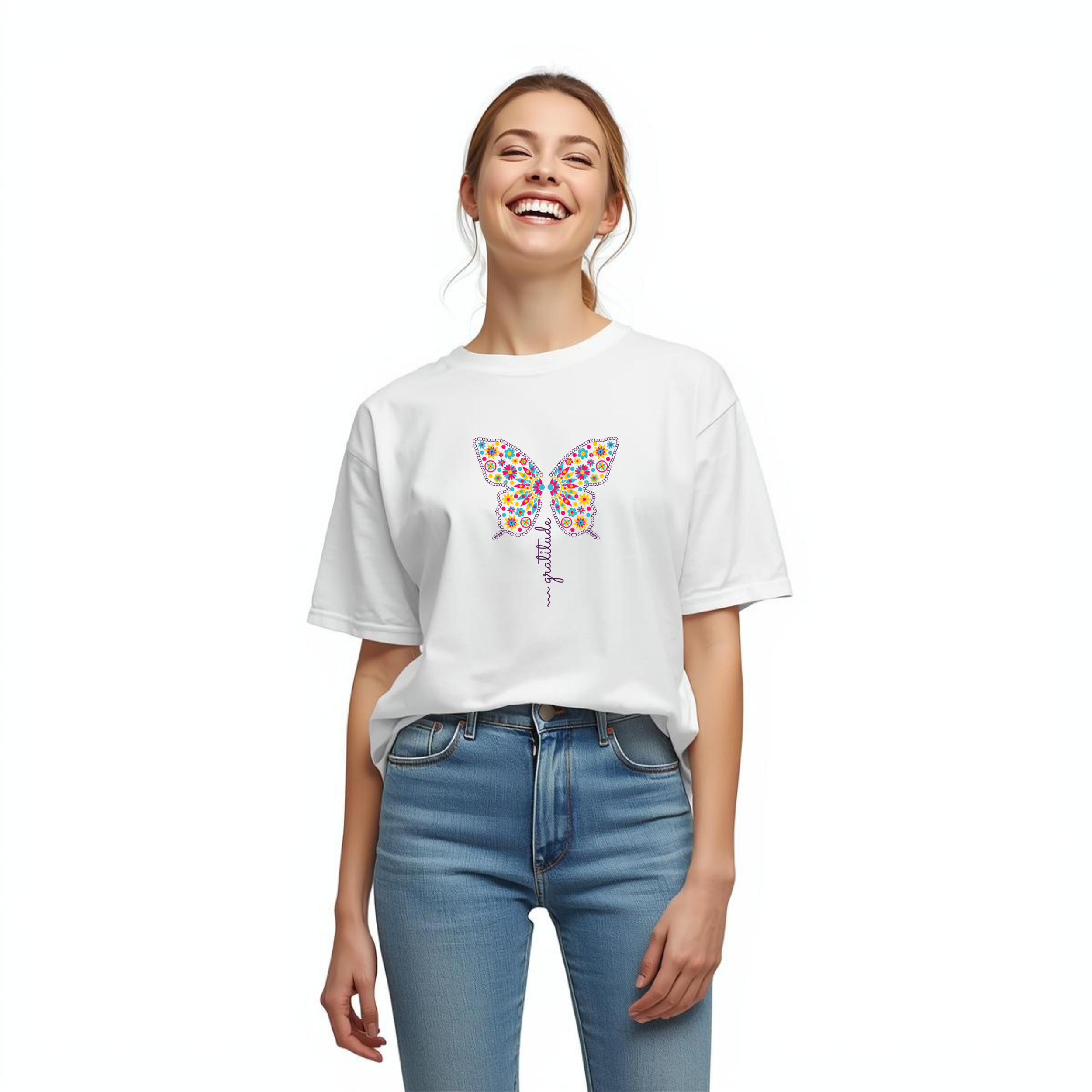 Premahs 100% Women's Cotton Oversized Classic T-Shirt