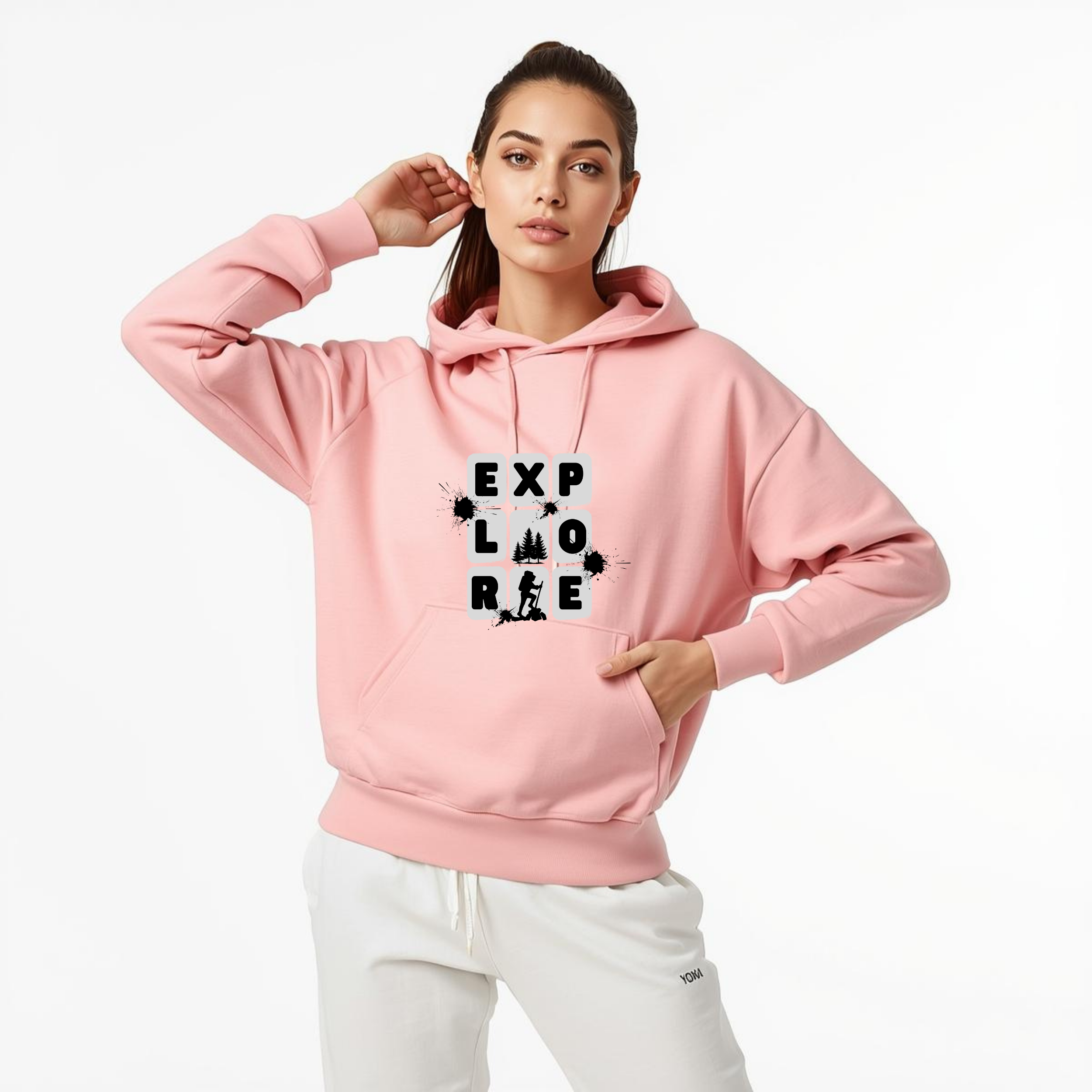 Premahs Women's Cotton Oversized Sweatshirt