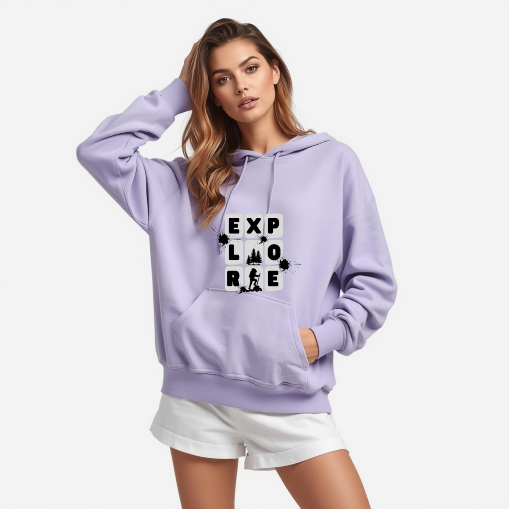 Premahs Women's Cotton Oversized Sweatshirt
