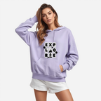 Premahs Women's Cotton Oversized Sweatshirt