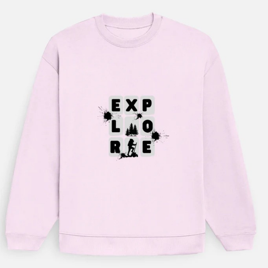 Premahs Women's Cotton Oversized Sweatshirt