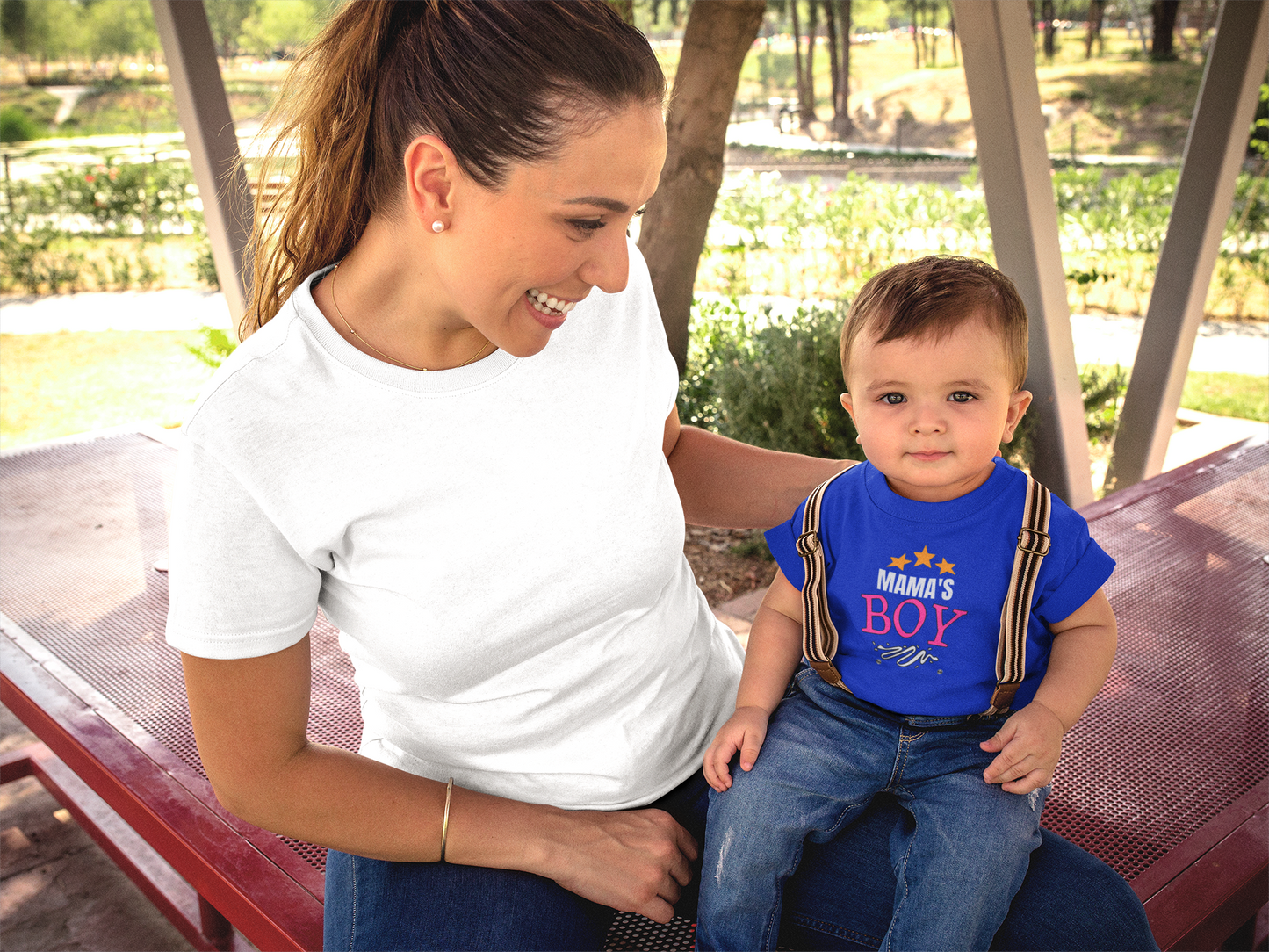 "Mama’s Boy" Kid's T-Shirt 💙👩‍👦