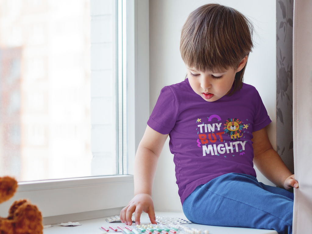 Premahs 100% Cotton "Tiny But Mighty" Kids' T-Shirt