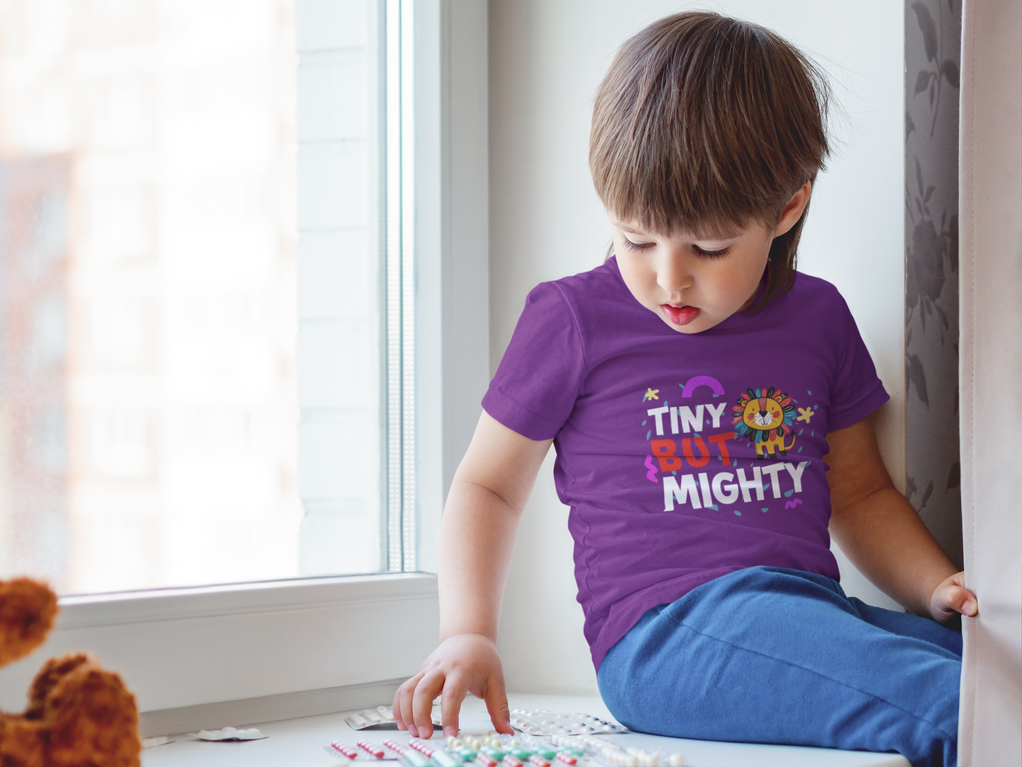 "Tiny But Mighty" Kids' T-Shirt 💪🌟