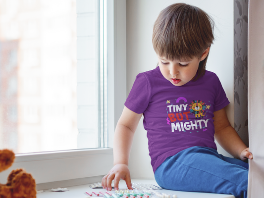 "Tiny But Mighty" Kids' T-Shirt 💪🌟